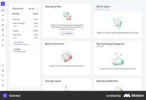 Quicken Web - empty states