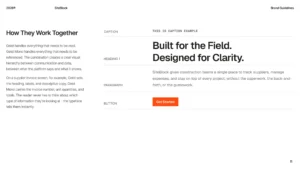 Typography usage rules