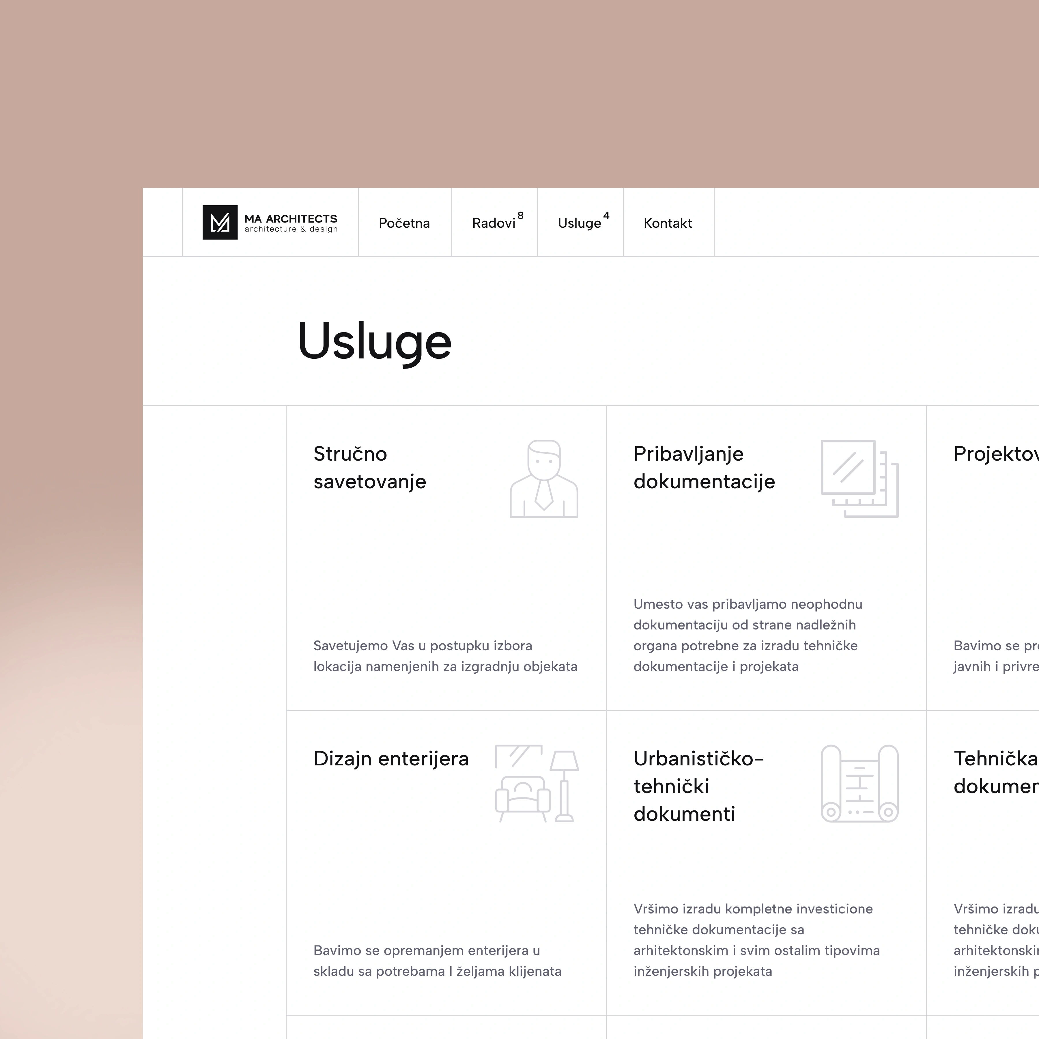 MA Architects  – Architecture Studio Website Design - Gallery Image 2