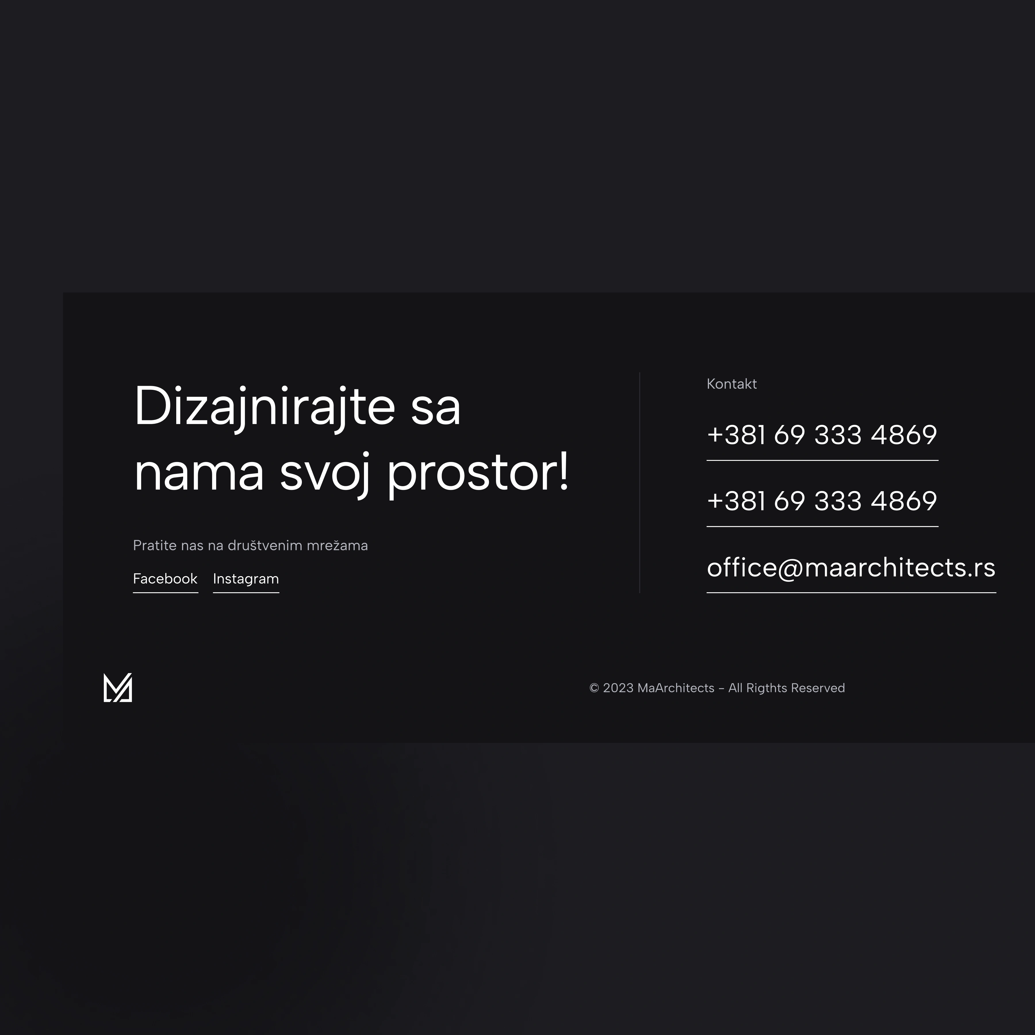 MA Architects  – Architecture Studio Website Design - Gallery Image 1