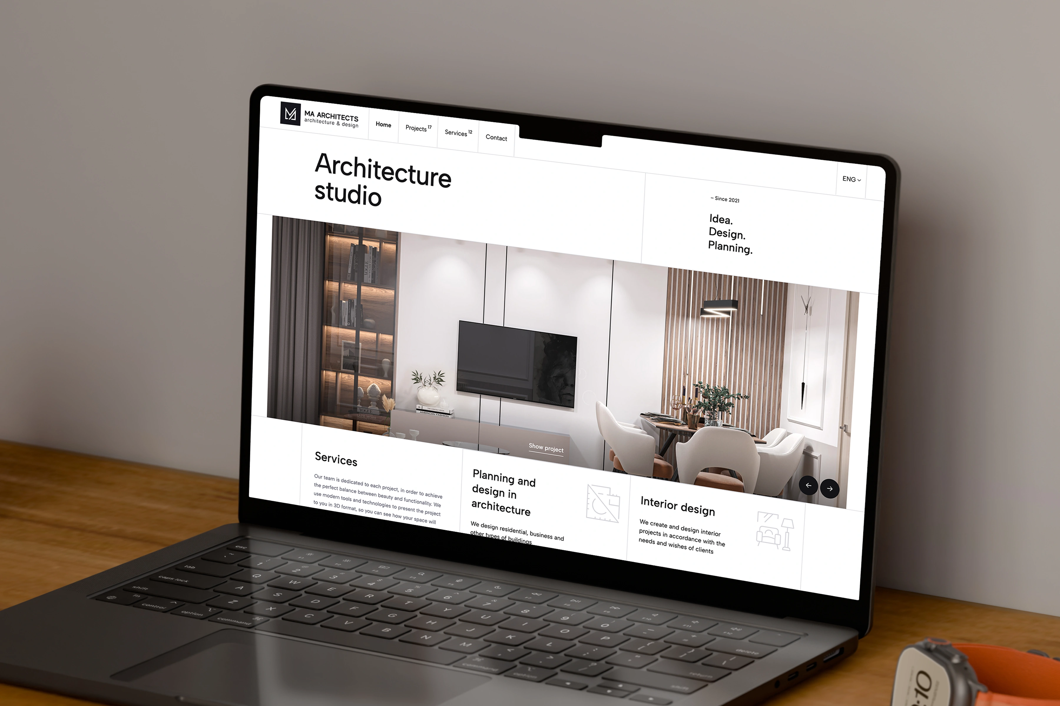 MA Architects  – Architecture Studio Website Design