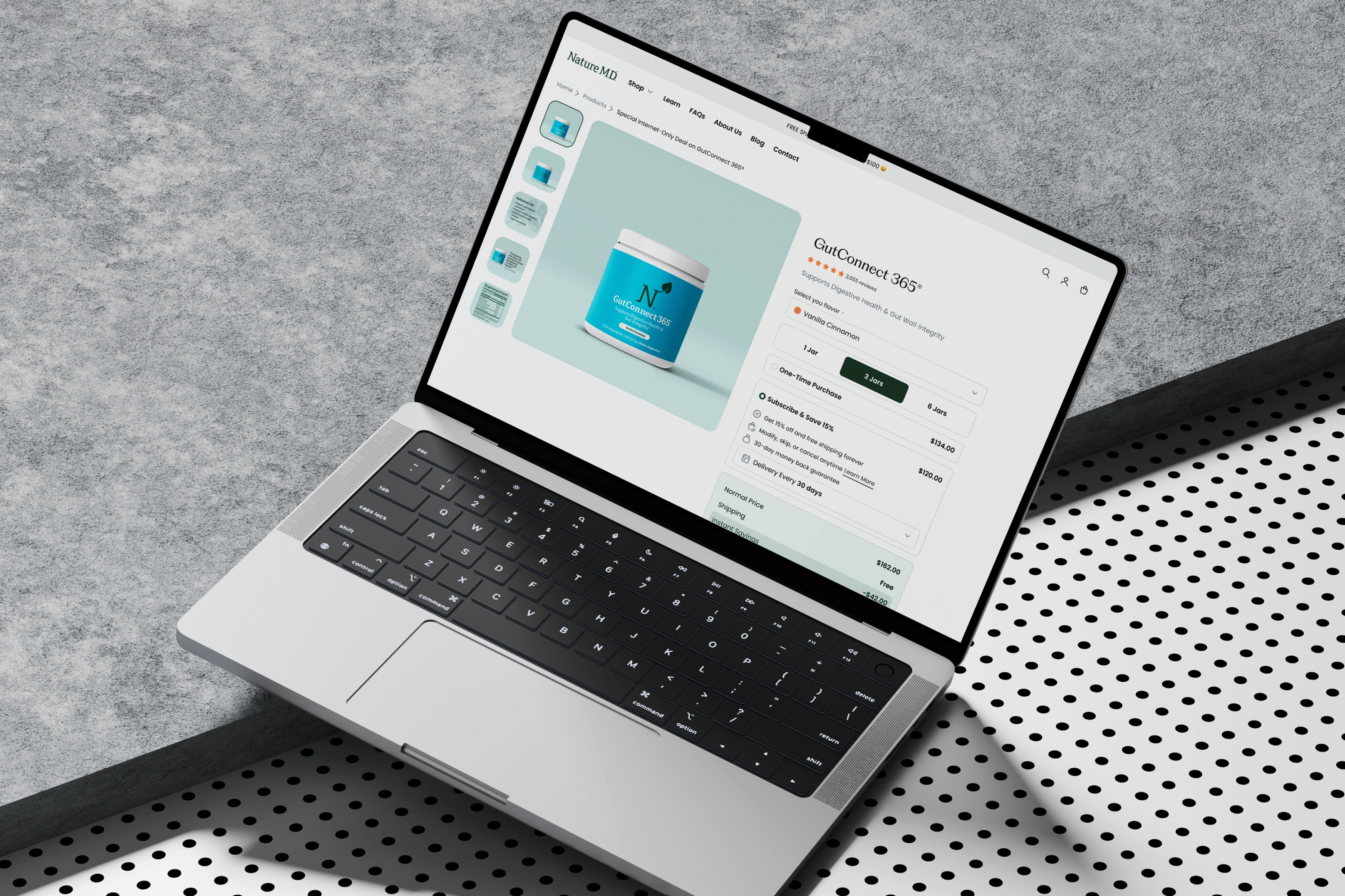 Nature MD – Wellness Supplement Ecommerce Shop Design